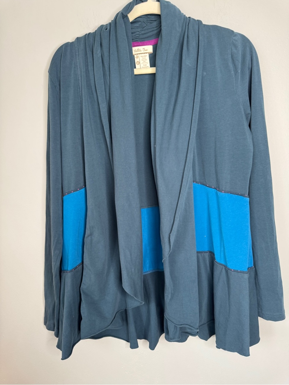 Matilda Jane Blue and Teal Long Sleeve Open Cardigan